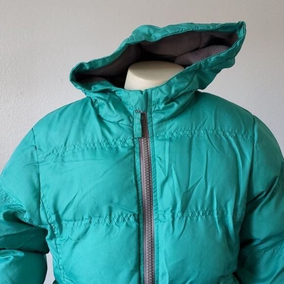 Cherokee Teal Winter Outdoor Puffer Jacket Coat Parka Kids Youth Extra SMALL 4/5 - Picture 3 of 12